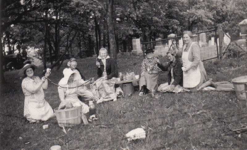 Cemetery photo picnic image