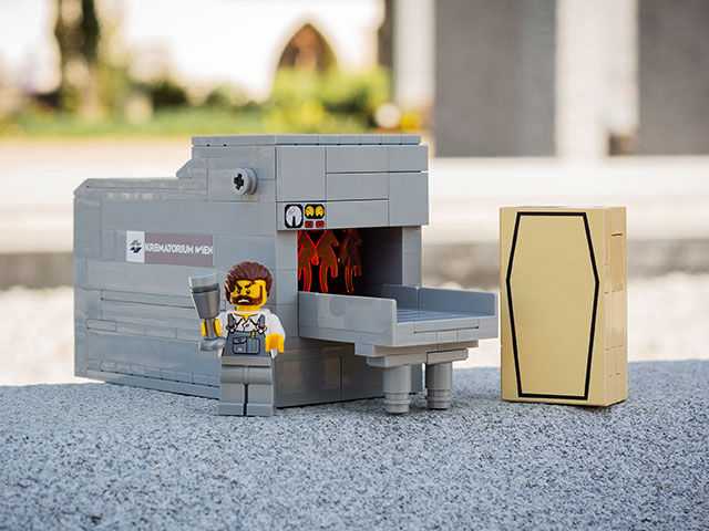 Lego crematorium image