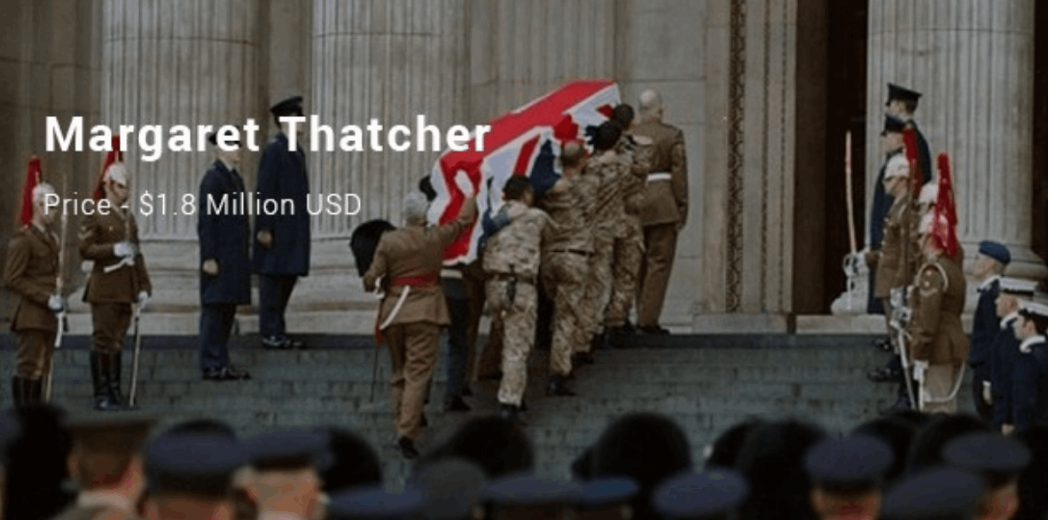Margaret thatcher funeral image